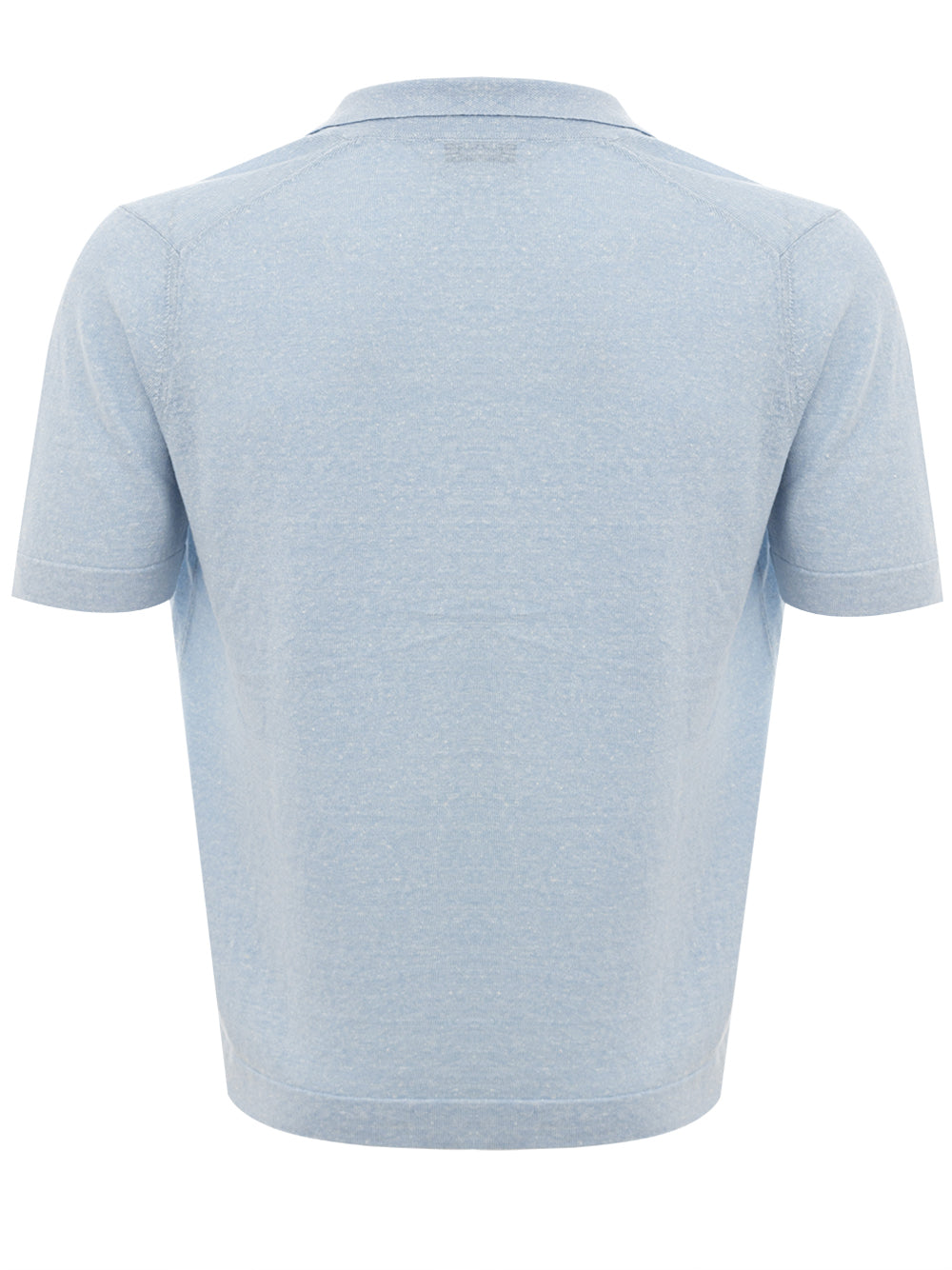 Gran Sasso Light Blue Linen Blend Half Sleeve Shirt