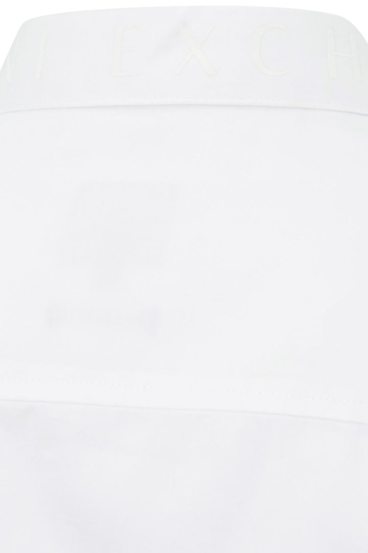 Camisa de algodón blanca de Armani Exchange