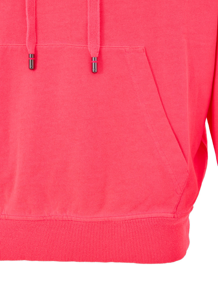 Felpa con Cappuccio Rosa con Logo DG Dolce & Gabbana