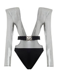 Costume Maniche Lunghe Silver Dolce & Gabbana