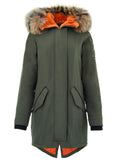 Giubbino Lungo Imbottito in Verde Moose Knuckles