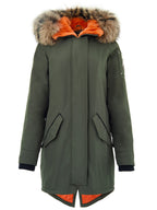 Giubbino Lungo Imbottito in Verde Moose Knuckles