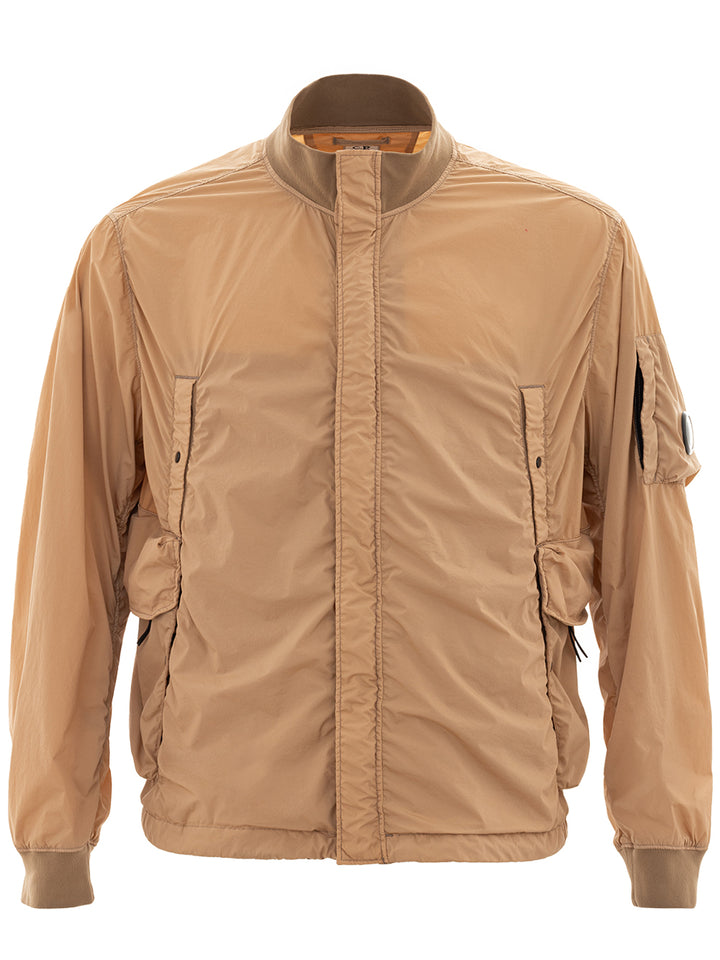 Beige jacket in C.P. technical fabric Company