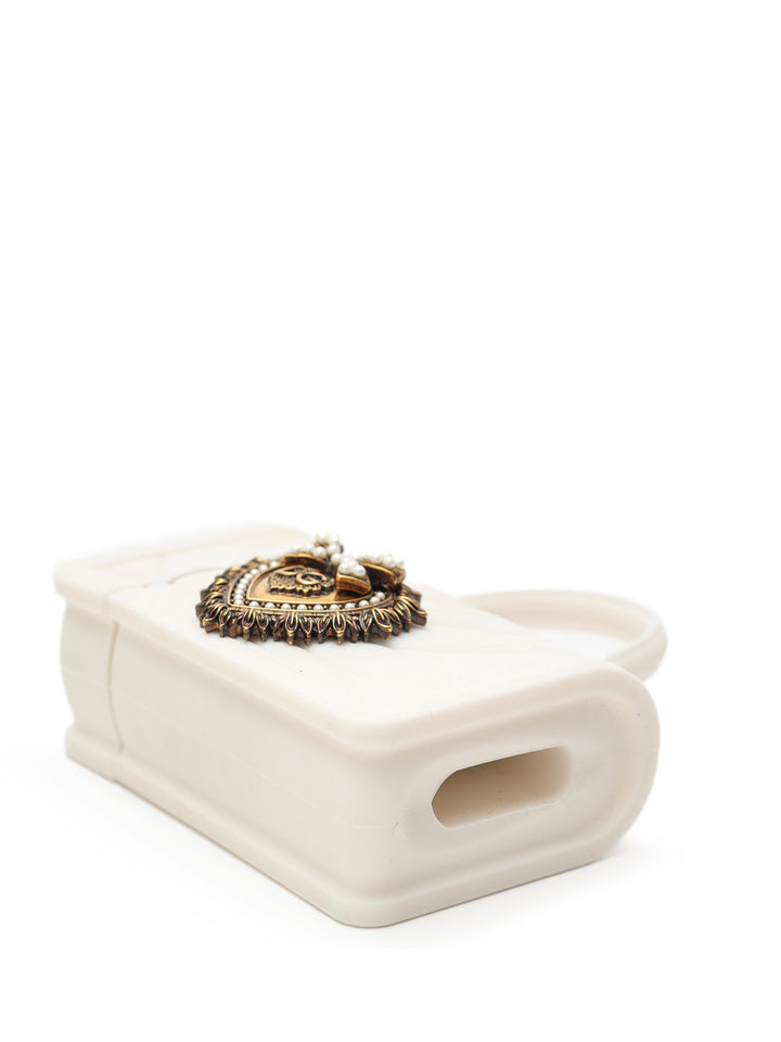 Cover AirPods Case in Silicone Bianco Devotion Dolce & Gabbana