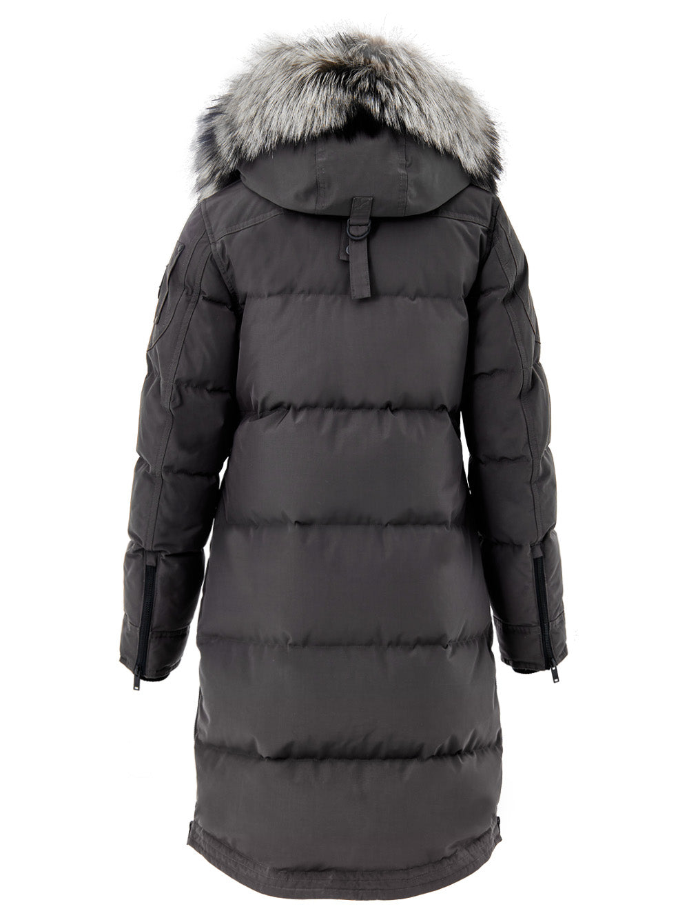 Giubbino Lungo Imbottito in Grigio Moose Knuckles