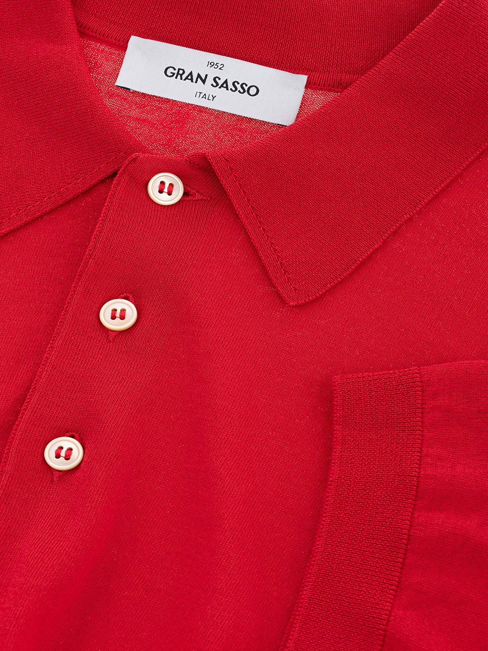 Red Gran Sasso Cotton Polo Shirt