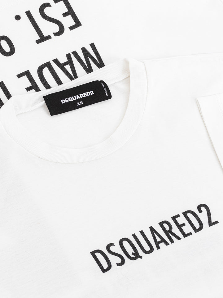T-Shirt con Stampa Dsquared2
