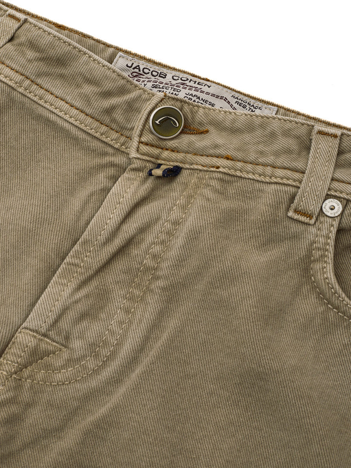 Jacob Cohen Beige Five-Pocket-Jeans