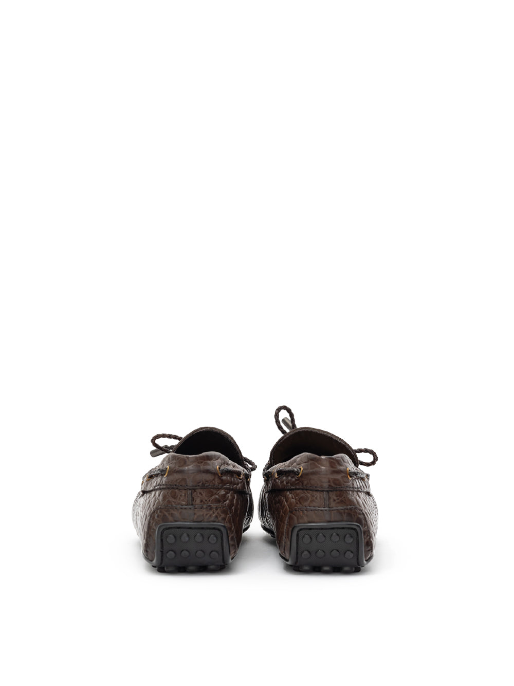 Mocassin city à lacets en caoutchouc imprimé crocodile Tod's