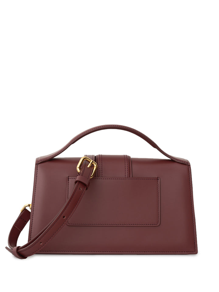 Le Grand Child Bag in Bordeaux Leather Jacquemus