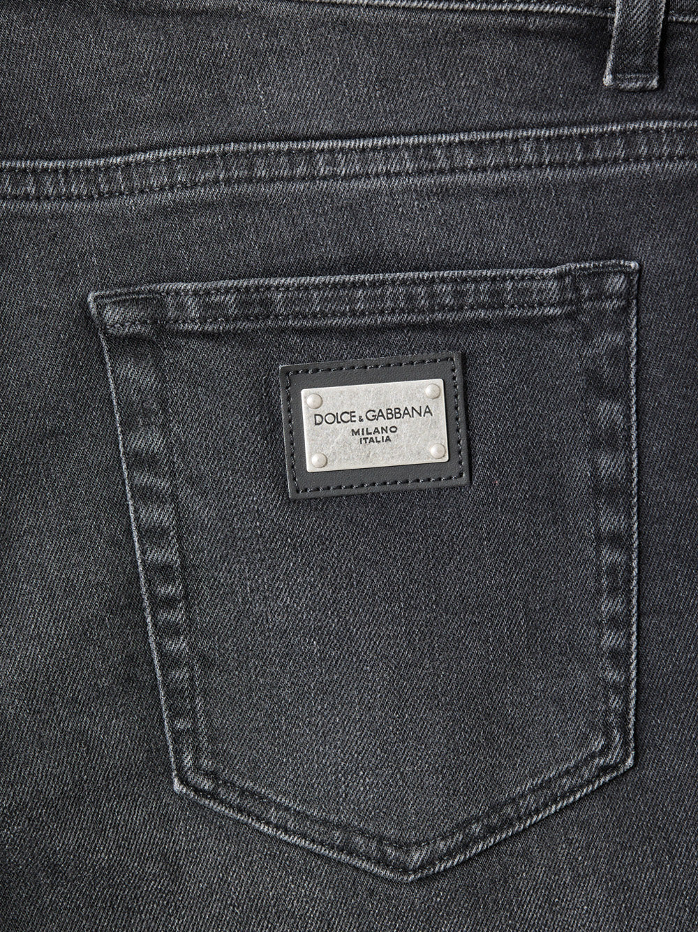Jeans Skinny Cinque Tasche in Nero Dolce & Gabbana