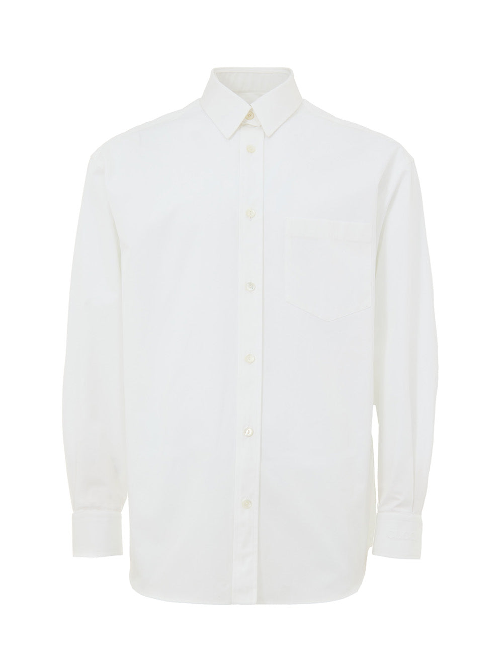 Camicia in Popeline di Cotone con Doppio Colletto Gucci