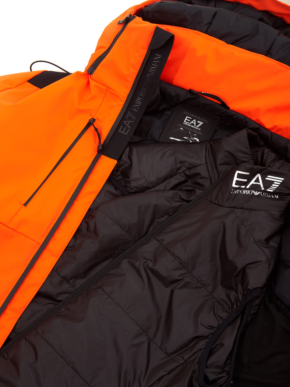 Fluo Orange Technical Jacket EA7