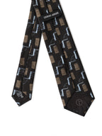 Cravatta nera in seta Giorgio Armani