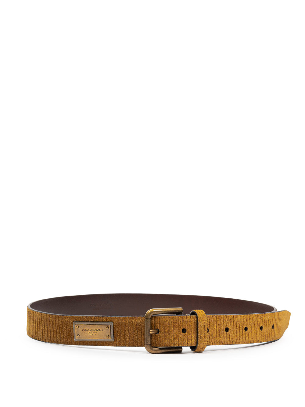 Cintura Con Logo in Velluto Dolce & gabbana