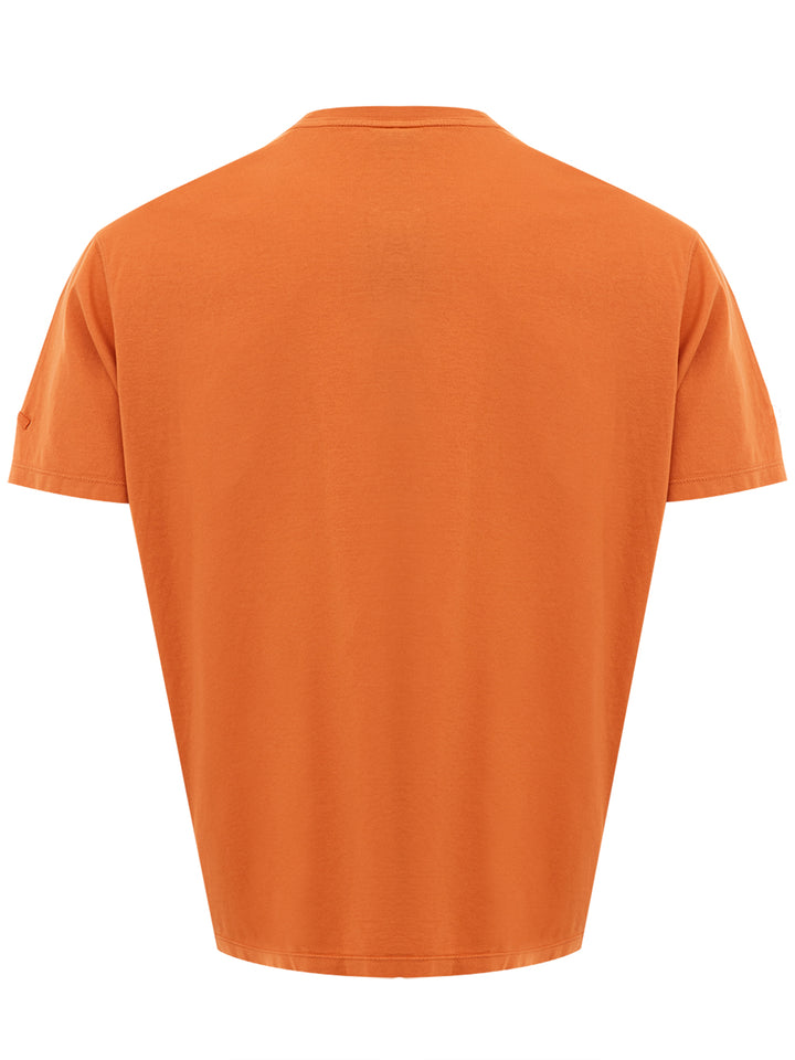 T-Shirt in Cotone Arancione Paul & Shark