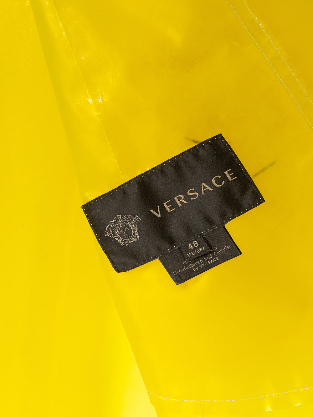 Versace Transparent PVC Trench Coat