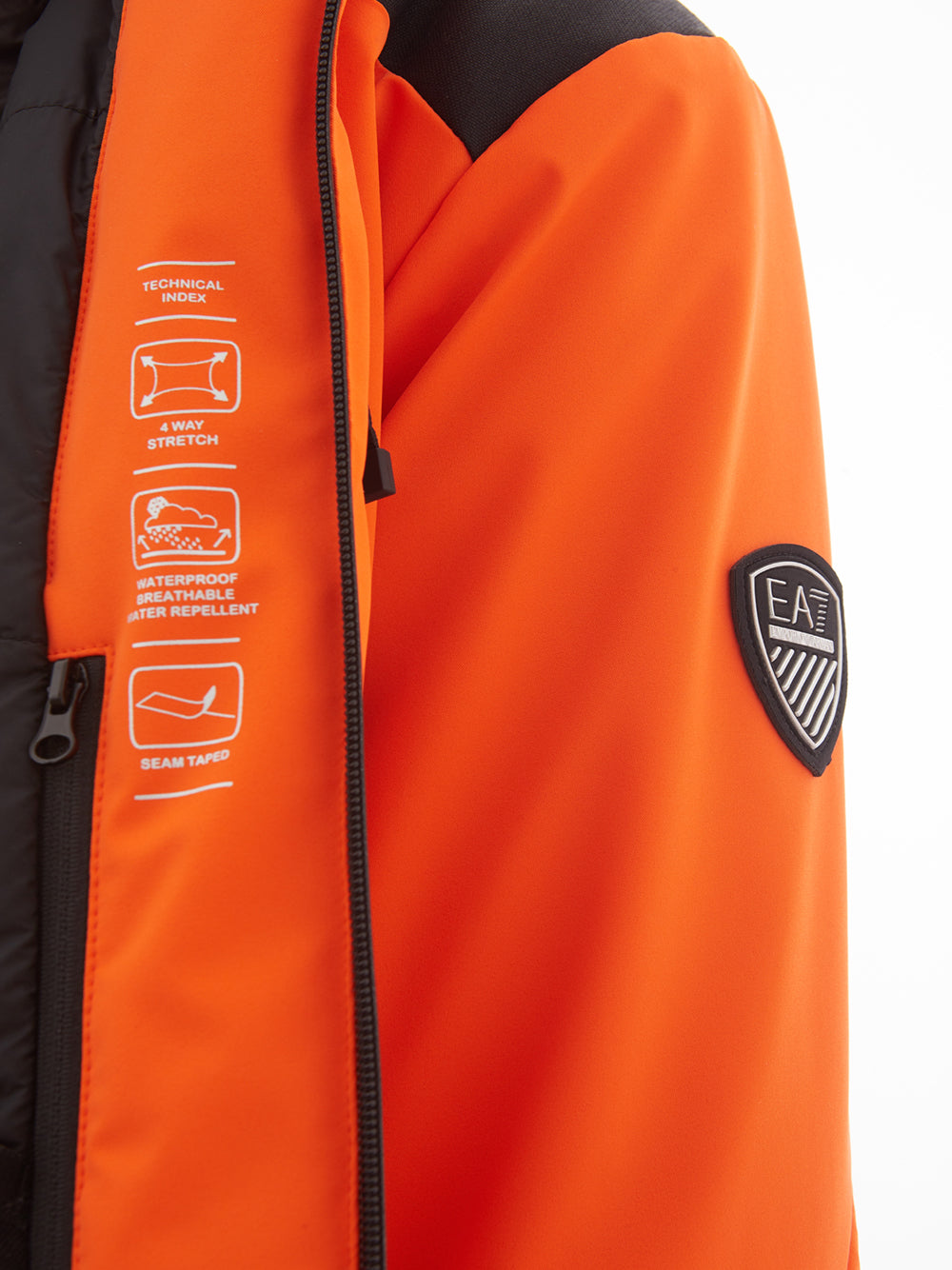 Fluo Orange Technical Jacket EA7