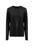 Tom Ford Maglia in Viscosa Nera con Zip Posteriore - Maniche Lunghe