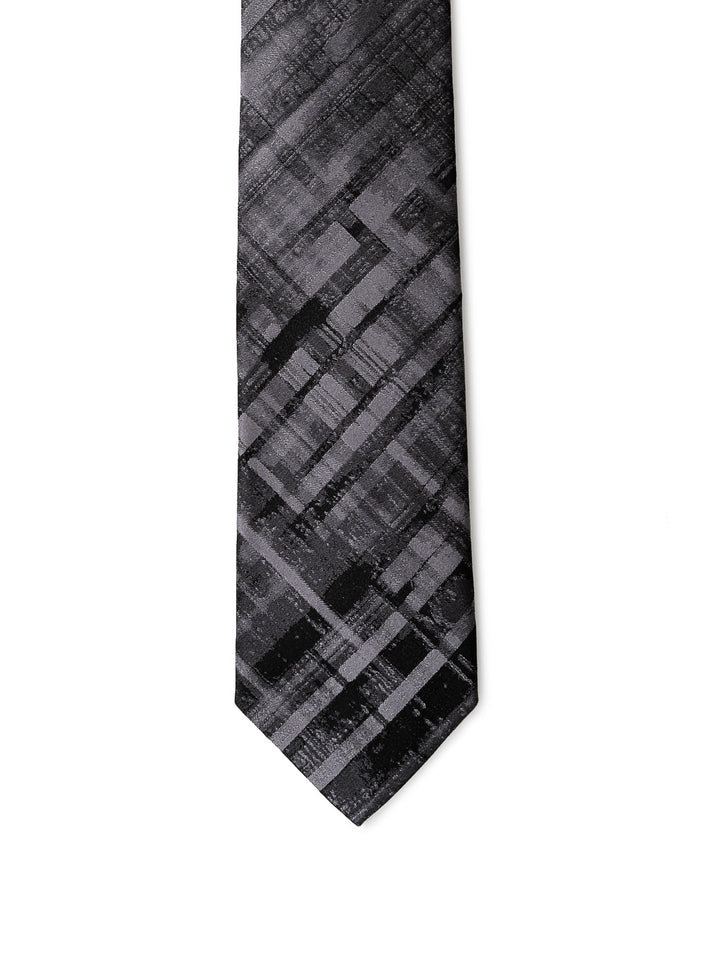 Anthracite Silk Tie by Emporio Armani