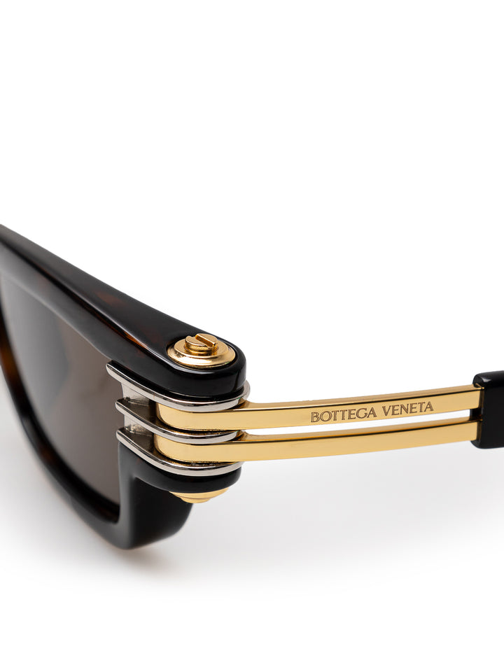 Square Bolt Sunglasses by Bottega Veneta