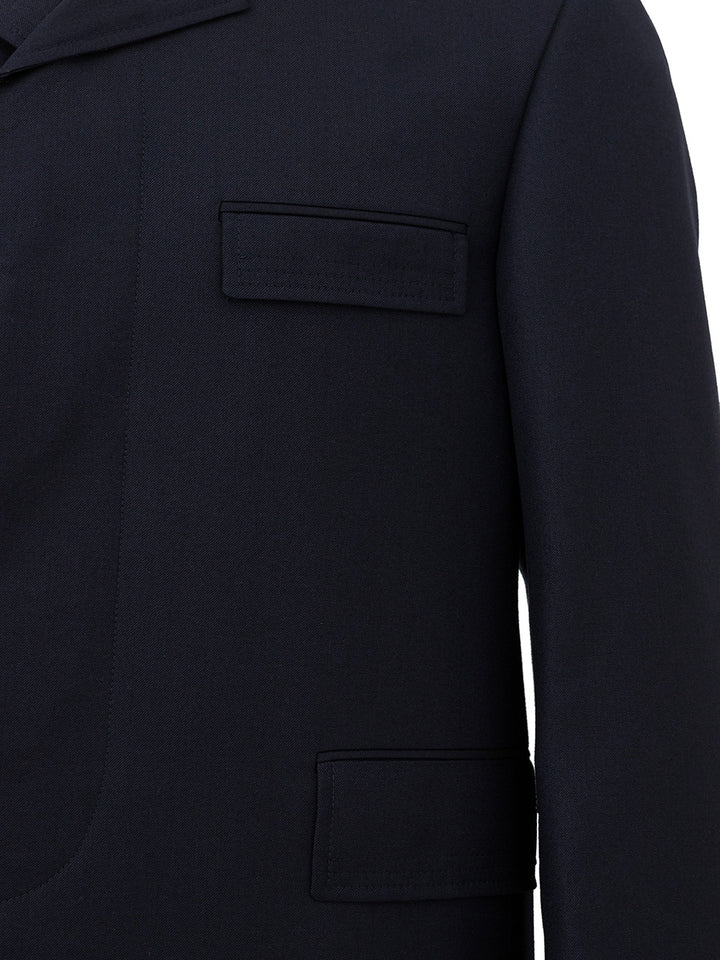 Chesterfield Overcoat Blu Thom Browne