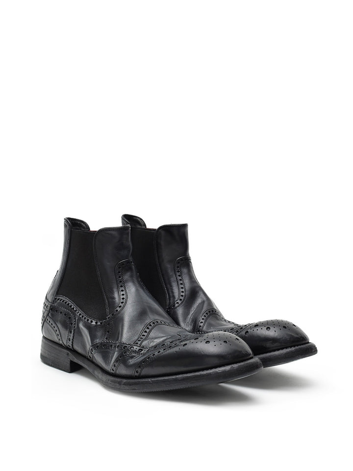 Stivaletto Chelsea Michelangelo in Pelle Nera Dolce & Gabbana