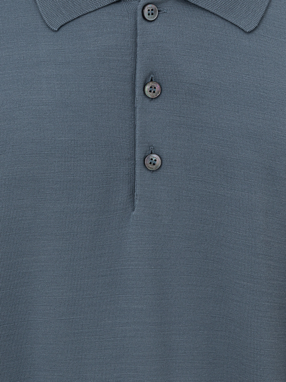 Brioni Wool Silk Long Sleeve Polo Shirt