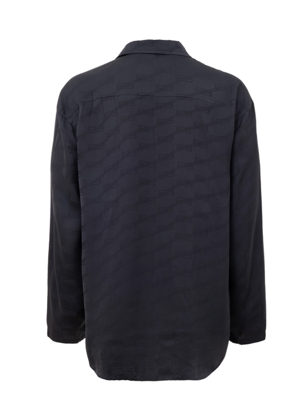 Camicia Over Homewear con Logo Allover Balenciaga
