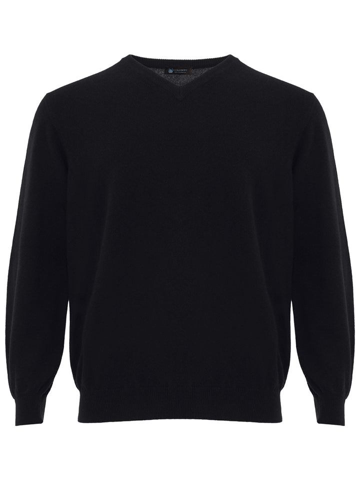 V-neck sweater in Kid Cashmere Colombo