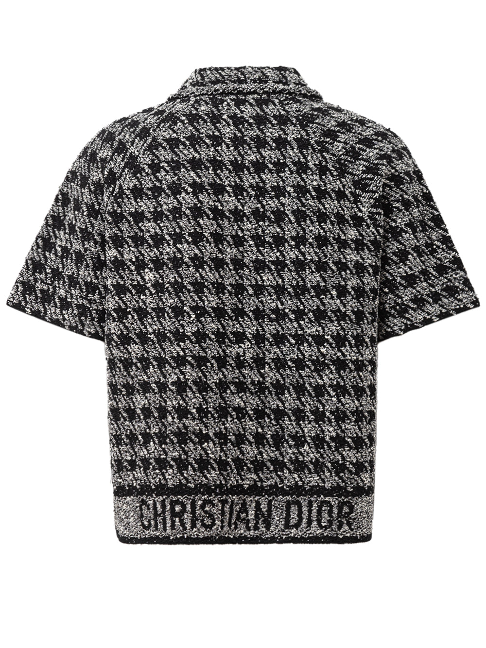 Dior Houndstooth Short-Sleeved Jacket