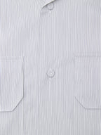 Camicia Maniche Corte a Righe Boxy Fit Jil Sander