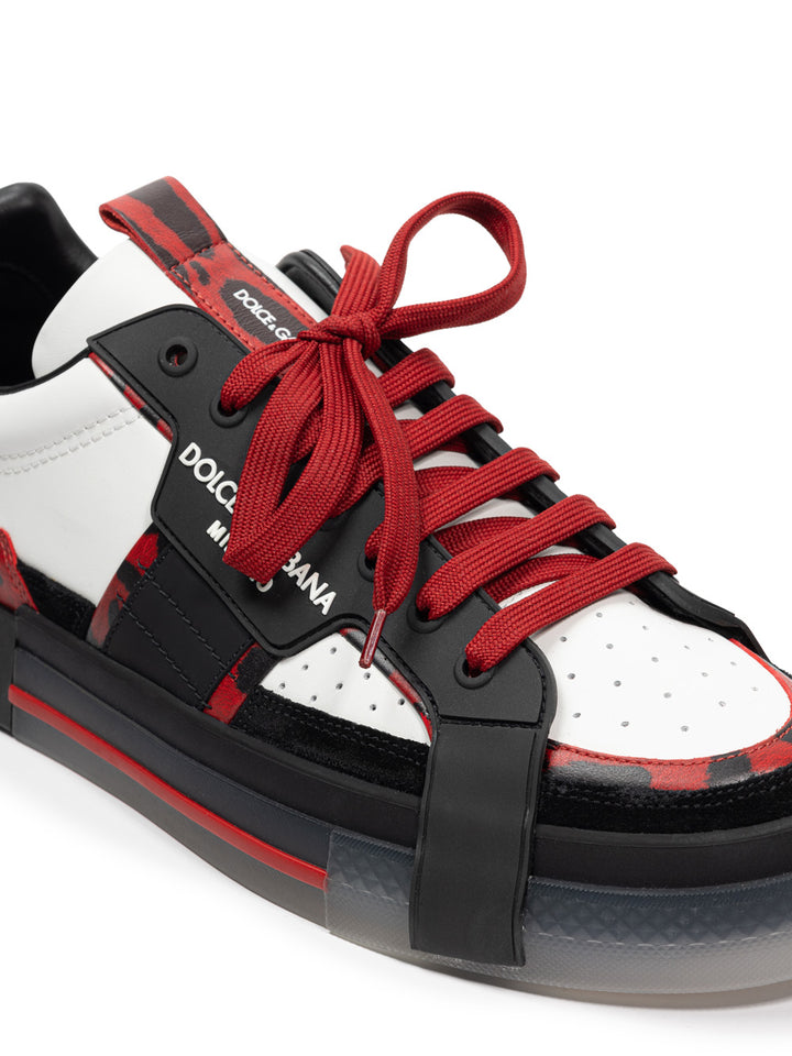 Niedrige Portofino-Sneaker aus Dolce & Gabbana-Leder