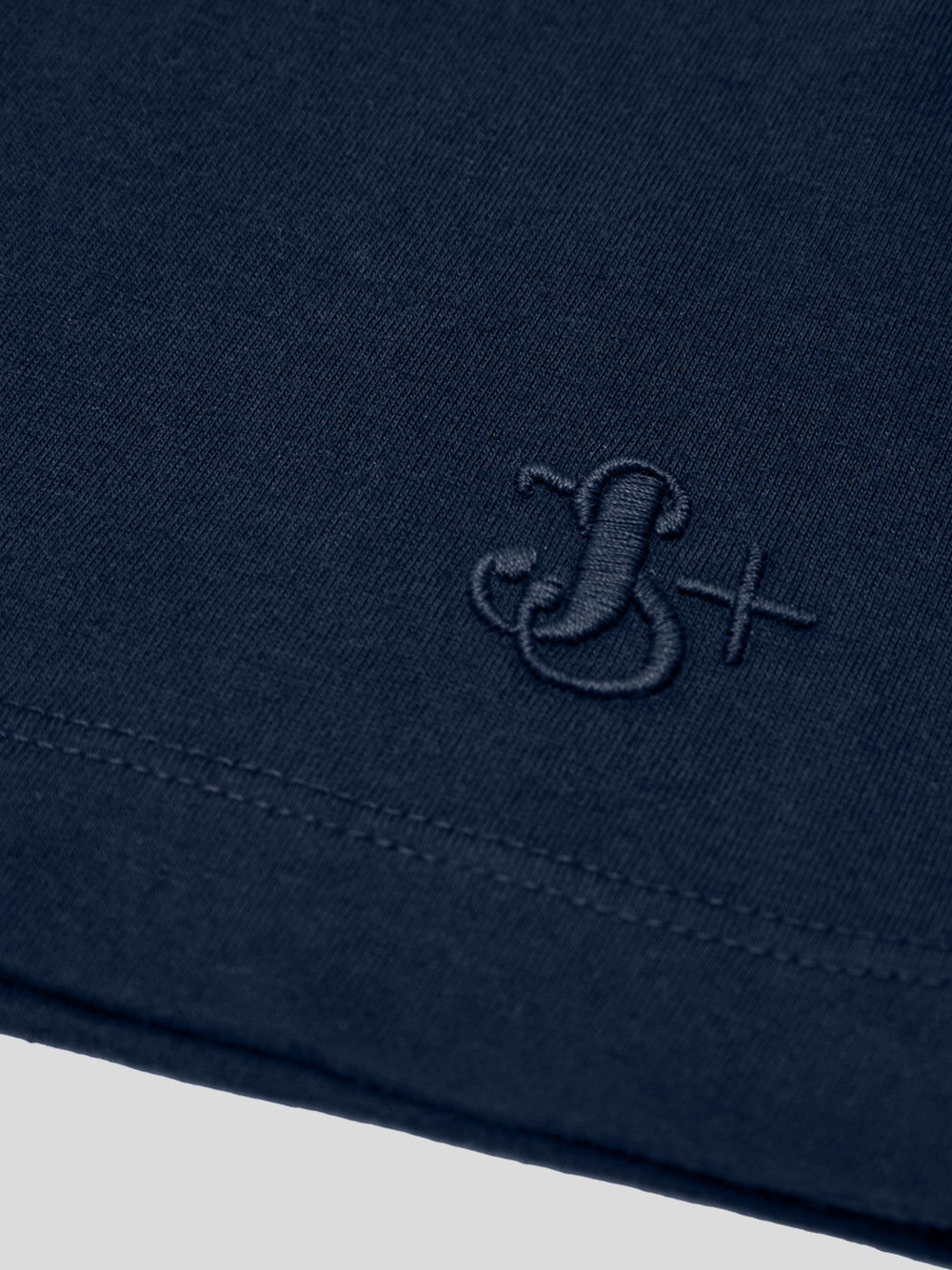 T-Shirt Blu Maniche Lunghe con Logo Ricamo Jil Sander