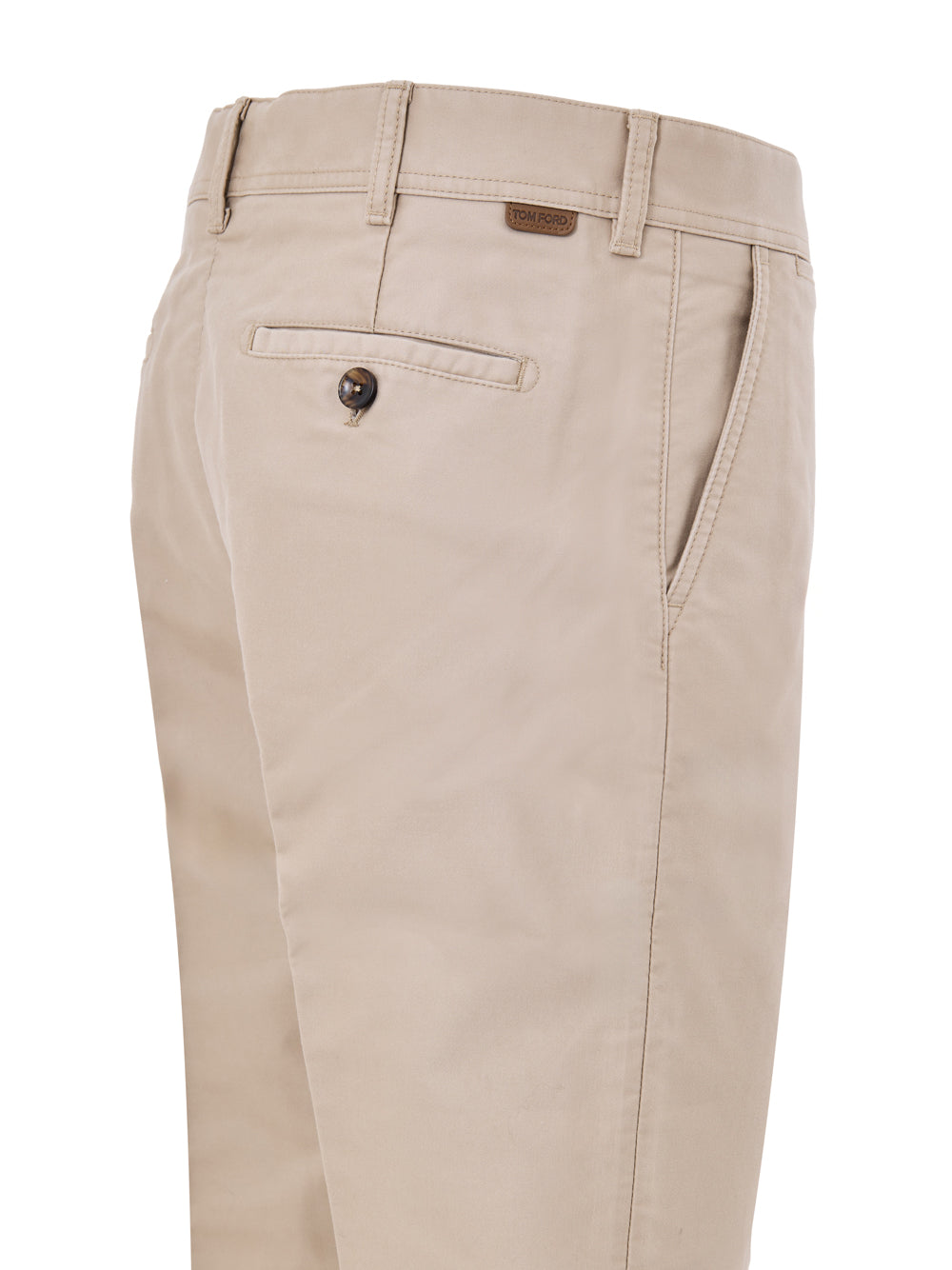 Pantalone Chino in Tessuto Tecnico Beige Tom Ford