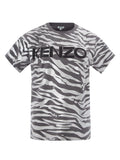 T-Shirt Stampa Animalier Metal Kenzo