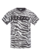T-Shirt Stampa Animalier Metal Kenzo