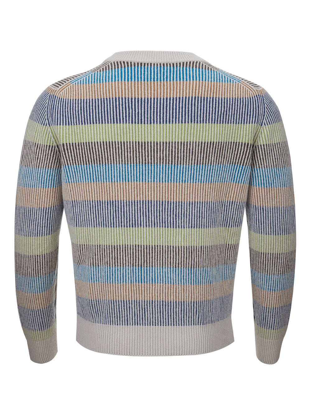 Multicolor Crewneck Sweater in Gran Sasso Cashmere