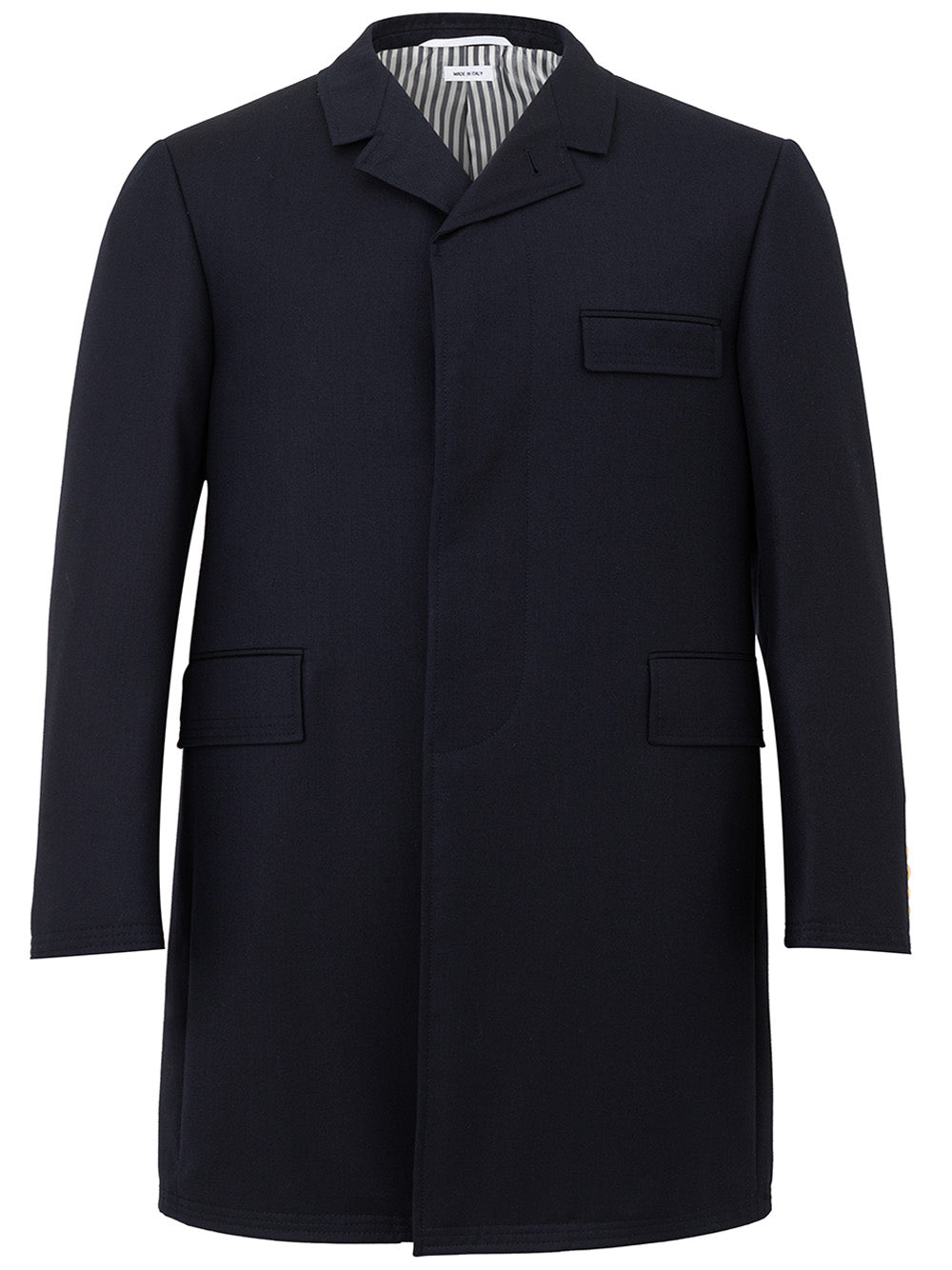 Chesterfield Overcoat Blue Thom Browne