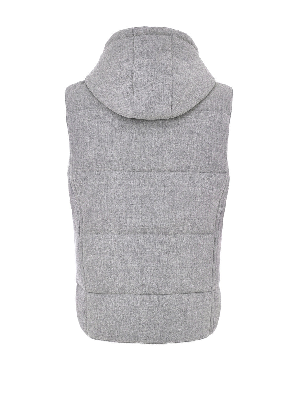 Giubbino Smanicato Imbottito in Lana Grigio Gran Sasso