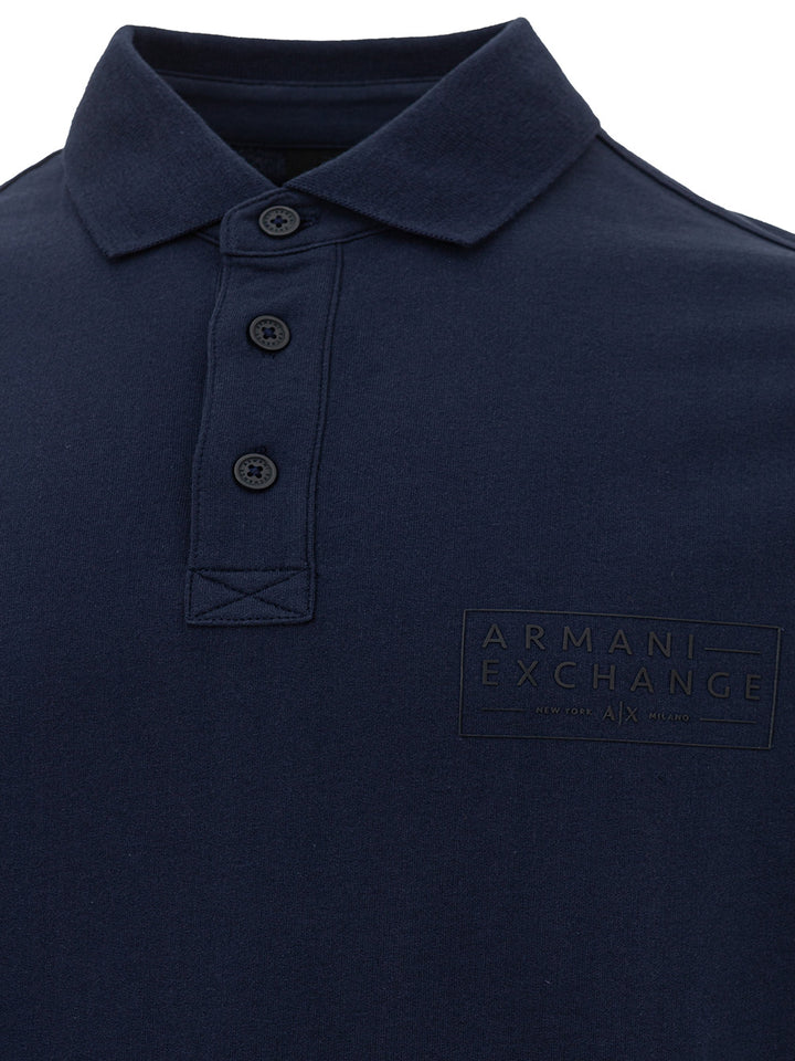 Blue Polo shirt in Armani Exchange cotton