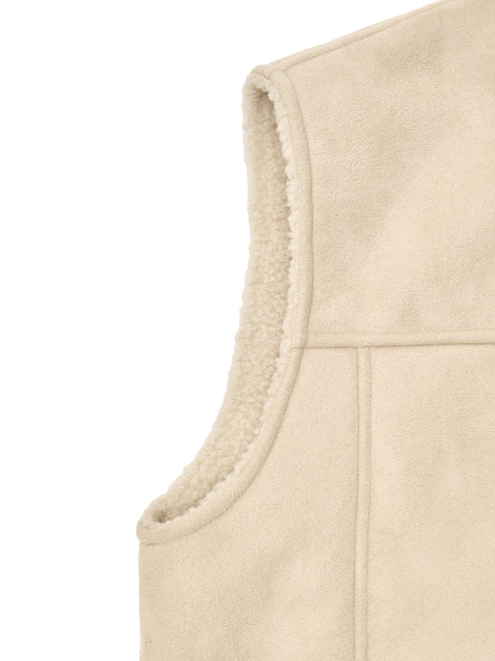 Giubbino Smanicato in Montone Beige Gran Sasso