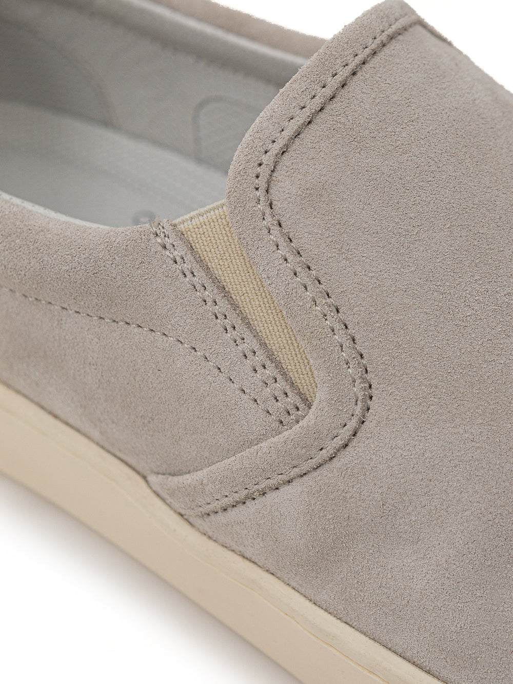 Slip on in Suede Grigio Brunello Cucinelli