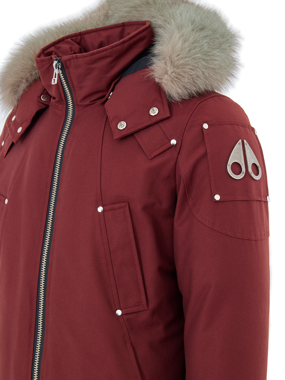 Giubbino Imbottito con Cappuccio e Pelliccia Moose Knuckles