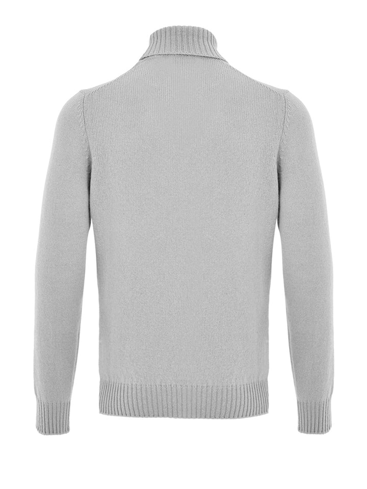 Maglione Dolcevita in Lana Grigio Gran Sasso