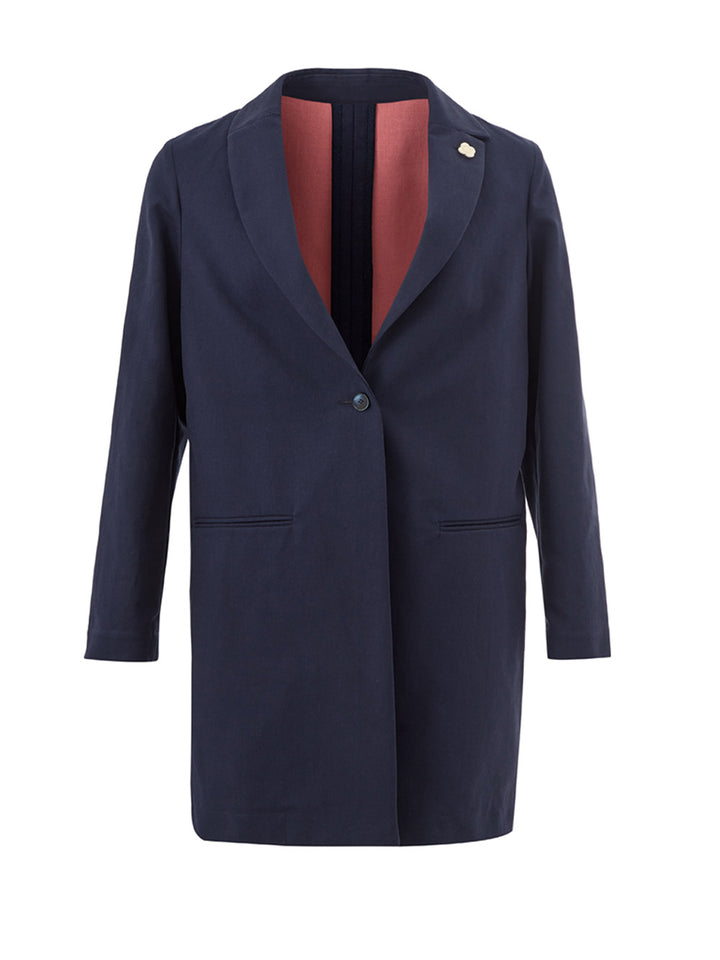 One Button Trench Coat Lardini