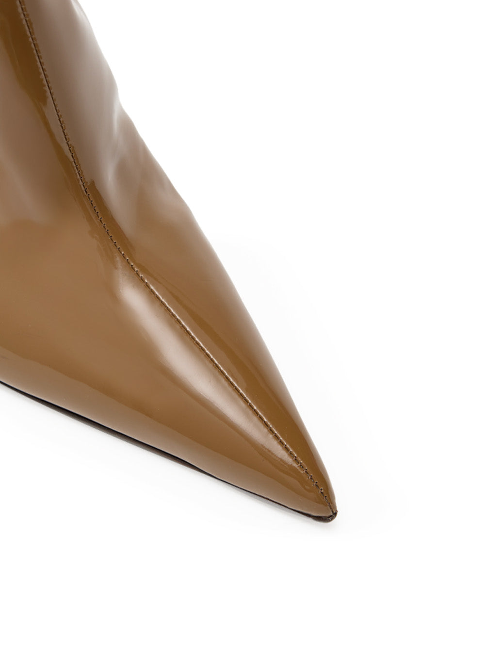 Stivale Alto in Vernice Marrone Dolce & Gabbana