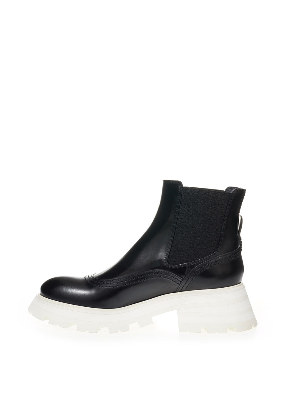 Alexander McQueen Chelsea boots with White heel