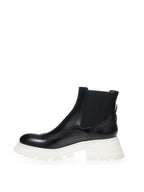 Stivaletti Chelsea Alexander McQueen tacco Bianco
