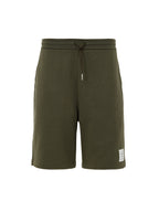Pantaloncini Verdi in Cotone Mezza Coscia Thom Browne